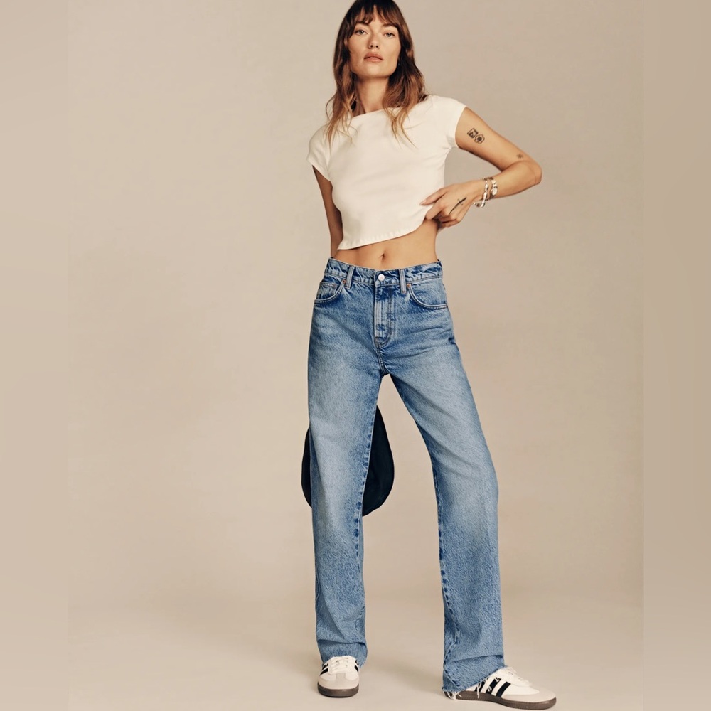 Reformation Val mid rise Straight Leg Jeans